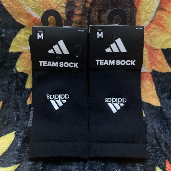 NWT 3 Pair Adidas Team Crew Socks Size Medium - Picture 4 of 8